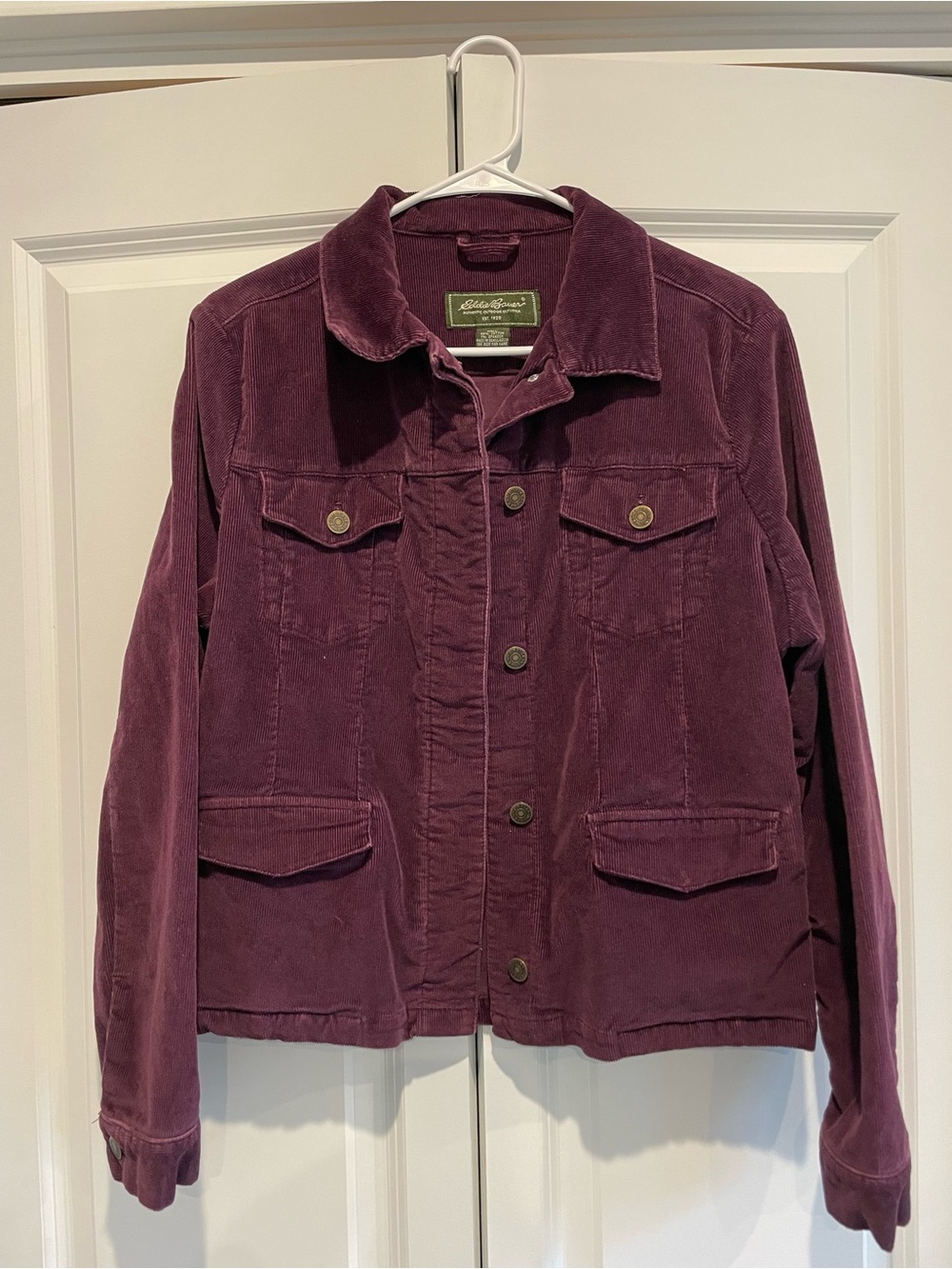Eddie Bauer Women's Corduroy Jacket in Plum